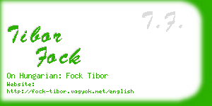 tibor fock business card